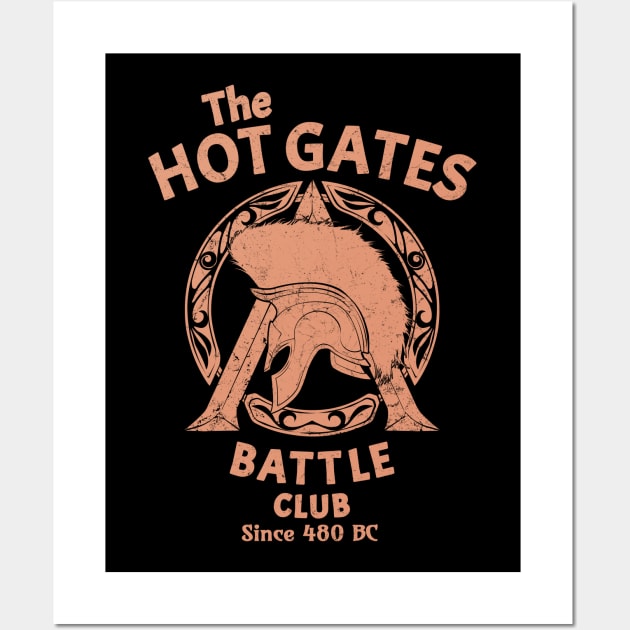 The Hot Gates Battle Club Wall Art by NicGrayTees